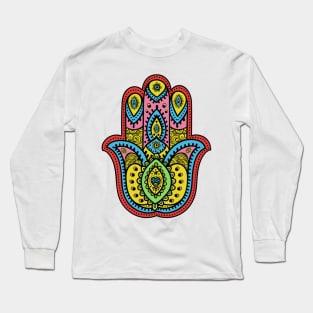 Hippie Love Hamsa (4) Long Sleeve T-Shirt